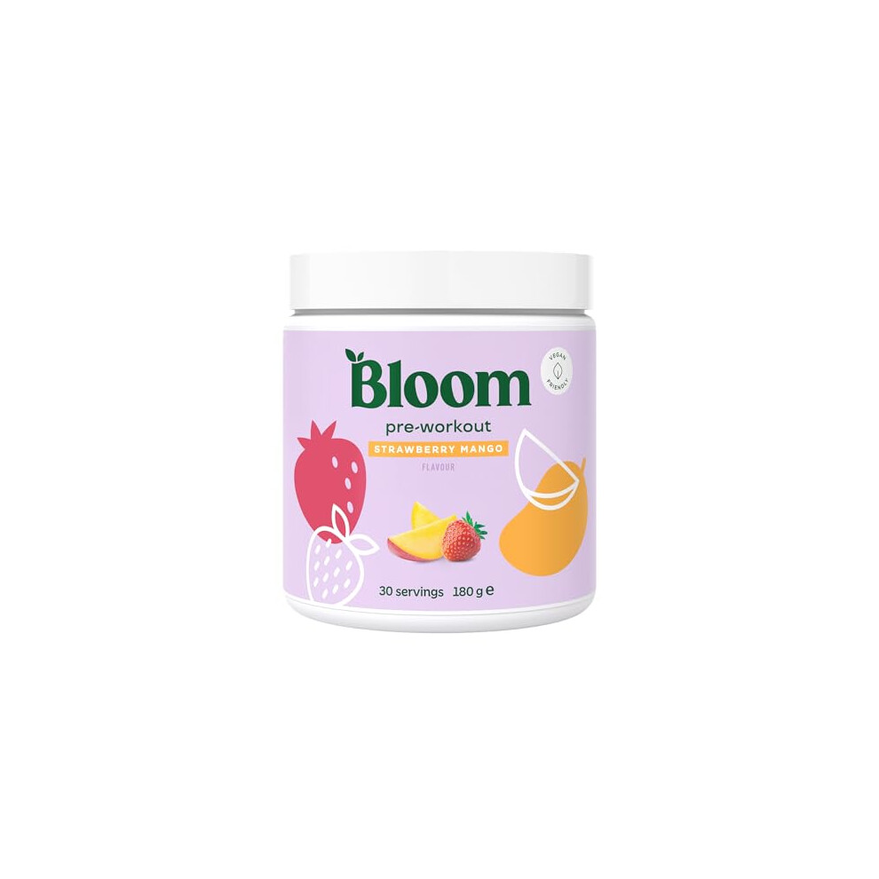 Bloom Green Pre-Workout Strawberry Mango 186G - Image 5