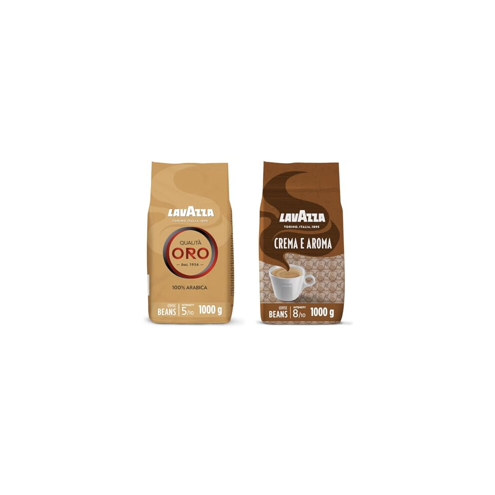 Lavazza , Crema E Aroma & Qualità Oro, Coffee Beans, 1Kg X2