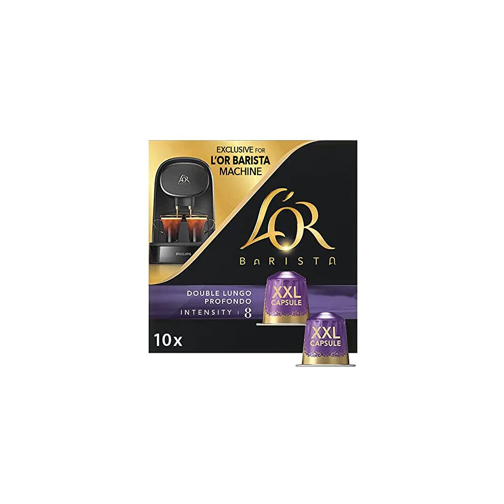 L’OR BARISTA Double Shot Coffee Capsules, Lungo Profondo XXL Aluminium Coffee Pods, 7 Packs, Total 70 Coffee Capsules-image-OPC-PVWCWRT-NEW