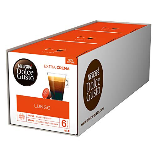 Nescafe Nescafe Caffe lungo for Nescafe Dolce Gusto Machine Ref 12019900 - Packed 48