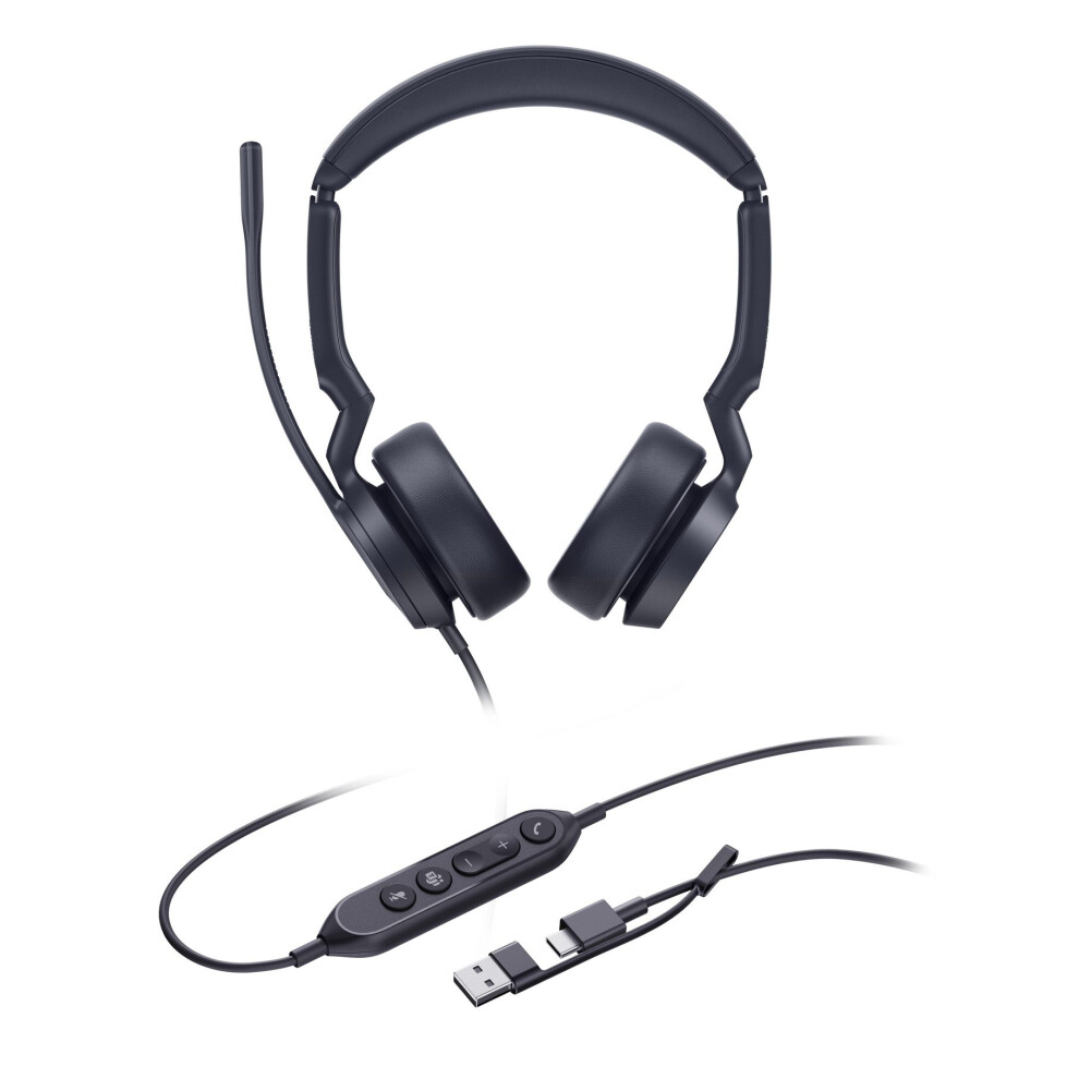 Yealink Auriculares Uh44 Dual Con Cable Usb-C/A Para Oficina Y Call Center, Cancelación De Ruido, Negros - Bild 6