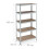 Garage Workshop Set (2-Piece) – 5-Tier Heavy-Duty Storage Shelf & 2-Tier Steel Workbench 4