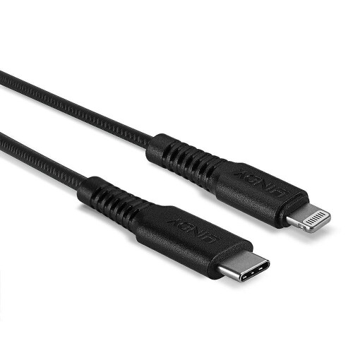 USB-C til Lightning Lindy-kabel 1m forstærket, 31286 2
