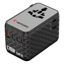 Adaptador de viaje - enchufe universal - adaptador de enchufe para viaje Verbatim
