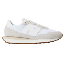 (6 UK, White/Gum) New Balance Womens/Ladies 237 Classic Suede Trainers