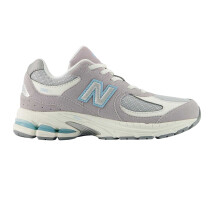 (2 UK, Light Grey) New Balance Childrens/Kids 2002 Leather Trainers