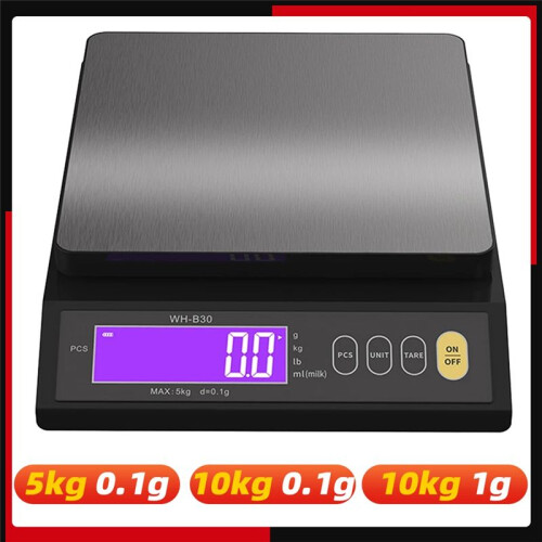 Digital Electronic Kitchen Scale Household Multifunction Stainless Steel Measuring Weighing Baking Tool LCD Display,B 1