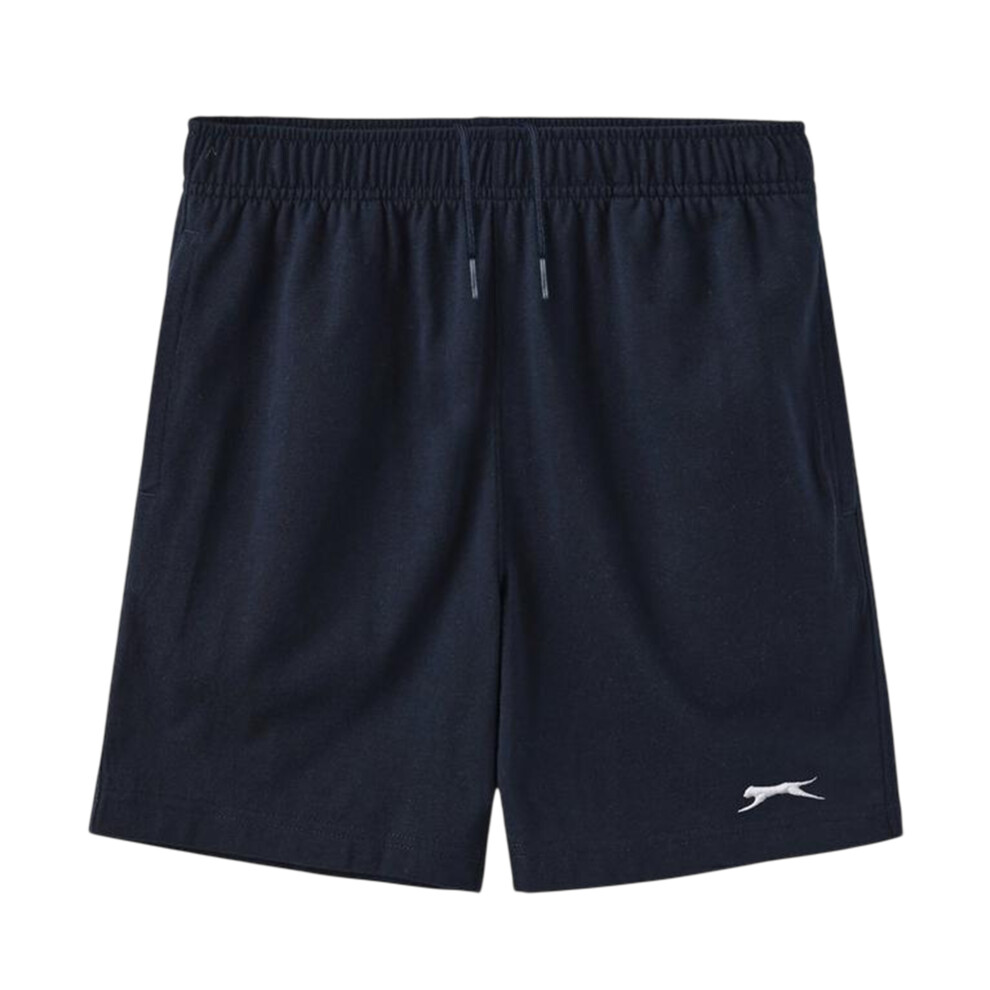 Slazenger (11-12 Years, Navy) Boys Logo Elasticated Waist Sweat Shorts