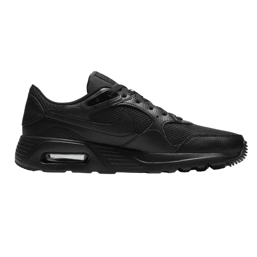 Nike (12 Uk, Triple Black) Mens Air Max Sc Leather Trainers