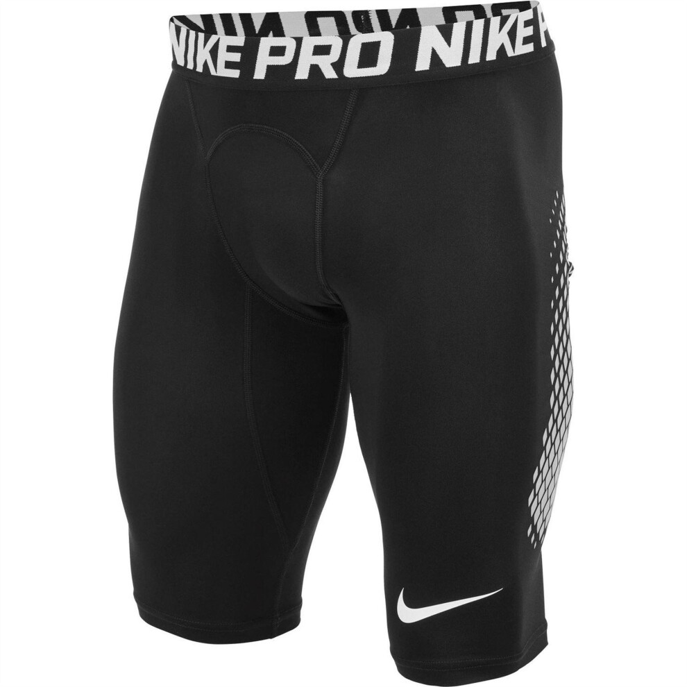 Nike (Xl, Black) Mens Pro Workout Compression Shorts