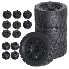 4 Pezzi 110 mm 1/10 -Stunt Truck Pneumatico 12 mm e 14 mm Esagonale per /MAXX ARRMA Granito/KRATON/Outcast/per A