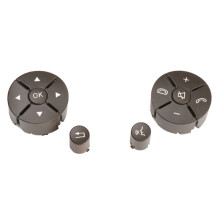 Car Steering Wheel Cover Trim Control Button Caps for C-Class W204 W212 A2048210451 A2048210351 B