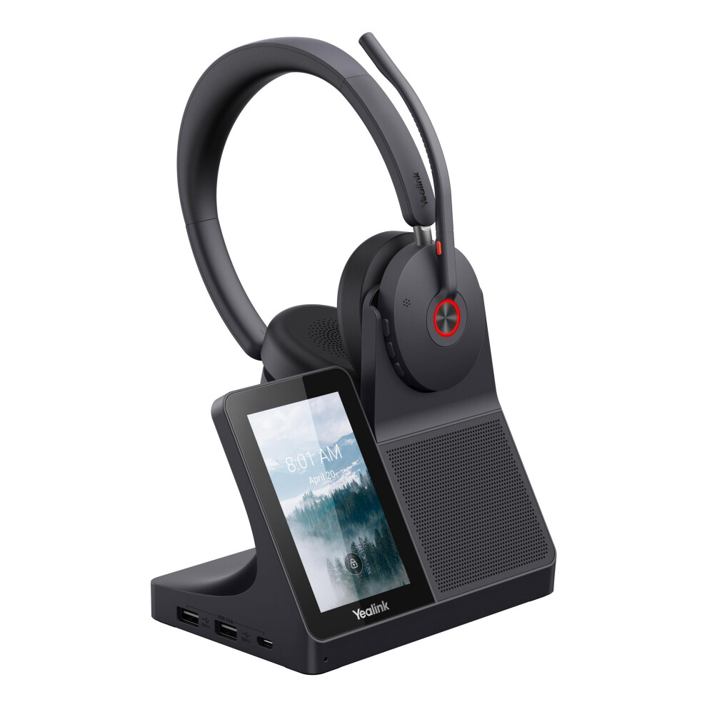 Yealink Kabelloses Over-Ear-Headset Schwarz - Bluetooth + Dect - Eingebautes Mikrofon - Lautstärkeregelung - Bild 6