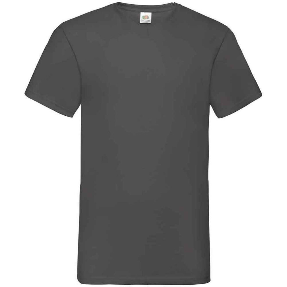 Fruit Of The Loom (Xxl, Light Graphite) Mens Valueweight V Neck T-Shirt