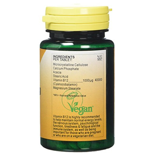 Health Plus B12 1000µg Vitamin B Supplement - 90 Tablets 2
