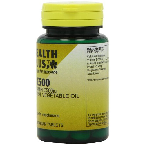 Health Plus E500 Vitamin E Supplement - 30 Tablets 1