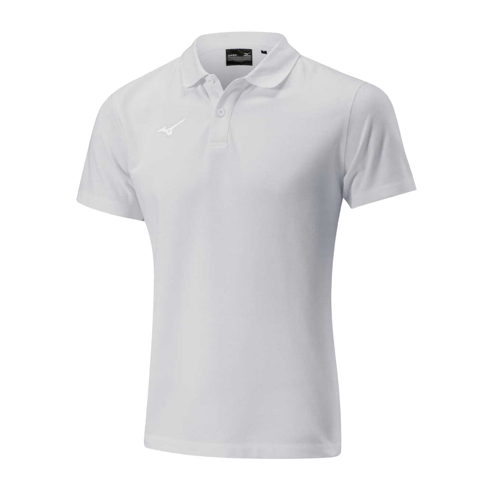 Mizuno (M, Grey) Mens Shizuoka Free Time Polo Shirt