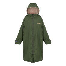 (L-XL, Dark Khaki) Regatta Unisex Adult Waterproof Fleece Lined Changing Robe