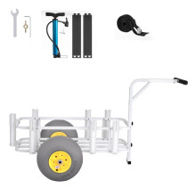 Chariot de Pêche-Duoku-avec Une Capacité de Charge de 90,7 kg, Transporter du Matériel de Camping. Équipé de Pneus Tout-Terrain