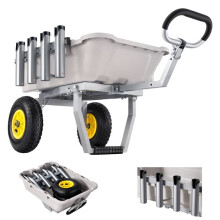 Chariot de Pêche Pliable-Duoku-avec une Capacité de Charge de 90,7 kg, Conçu pour Transporter du Matériel de Pêche et de Camping