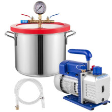 Chambre à vide-Duoku-1.5 Gallon 3CFM 1/4HP-HVAC Pompe à réfrigérant-Single Stage Rotary Vane-A/C Evacuation