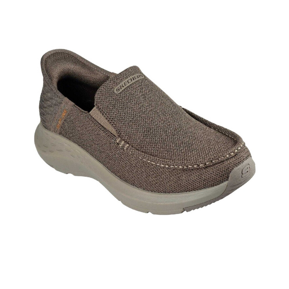 Skechers (11 Uk, Taupe) Mens Parson Ralven Slip-In Relaxed Fit Trainers