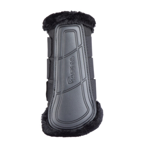 (Cob, Black) ARMA Air Motion SupaFleece Horse Brushing Boots
