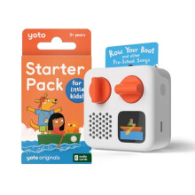 YOTO Mini (2024 YM002 Edition) + Starter Pack for Little Kids Bundle – Screen-Free Bluetooth Audio Device, All-in-1 Travel Device for Stories Music