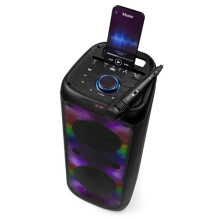 INTEMPO Blaze Wireless Speaker – 100W PMPO Bluetooth, Large Party Speaker, Events, 5 LED Light Modes, 10 Hour Playtime, 100W Output, 25m Range,