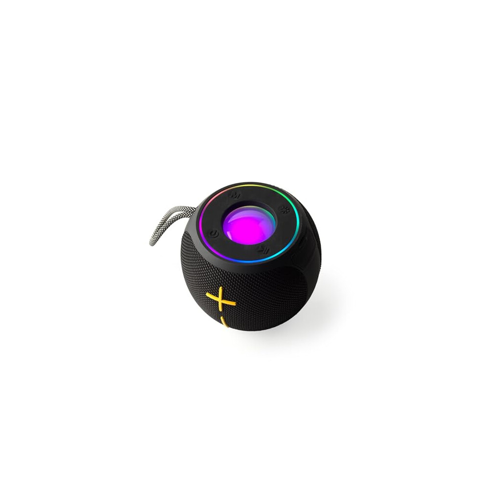 Intempo Aria Dolce Bluetooth Speaker – Portable Wireless Speaker, 10 W Output, Enhanced Bass, Ipx4 Splashproof Design, 7 Led Light Modes, 18Hr
