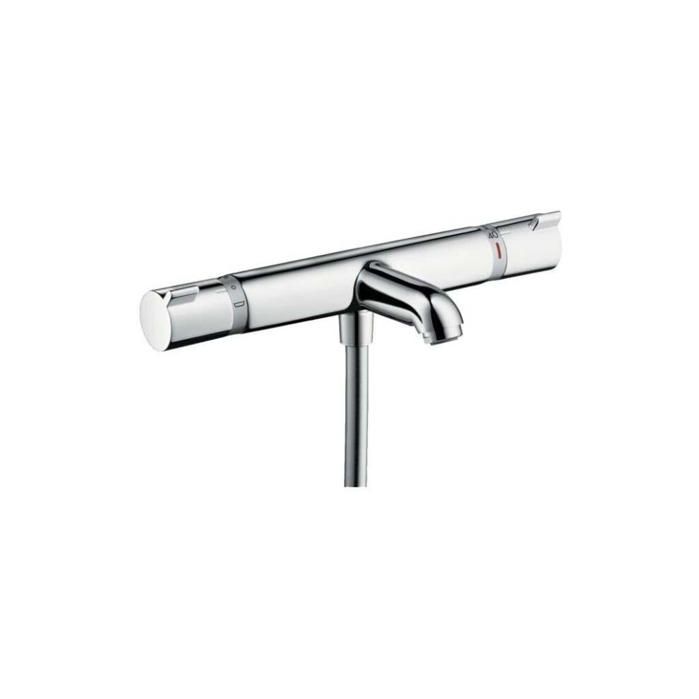 Hansgrohe Thermostatic Bath Mixer For Exposed Installation Ecostat Comfort, Bath Thermostat For 2 Functions, Chrome, 13114000