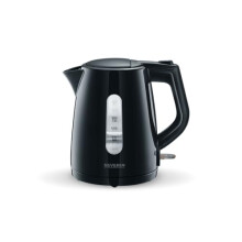 SEVERIN kettle 1.0 L, powerful and compact kettle in high-quality design, electric kettle with limescale filter, black, WK 3410, DE plug
