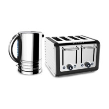 Dualit Architect Kettle and 4-Slot Toaster Set, Perfect Toast Technology, Matt Black