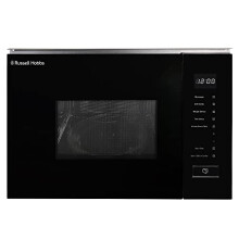 Russell Hobbs Built in 20 Litre Touch Control Digital Microwave with Grill, Defrost Setting, 5 Power Levels, 8 Autocook Settings, Black, 1 Year