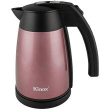 Stainless Steel Thermal Kettle 1L Fast Boil Cordless Electric Kettle 1200W Insul (Red)