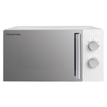 Russell Hobbs Eden 17L 700W Manual Microwave in White with 5 Power Levels, Defrost & Reheat Function, 35 Minute Timer, Dial Controls, 1M Power Cord