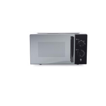 Salter 20L Manual Microwave – 5 Power Levels, 35-Minute Timer, Defrost Function, 25.5 cm Glass Turntable, Mirrored Screen, Large Capacity, Quick