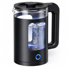 Kortemora 2L Glass Electric Kettle 1500W Fast Boil with Blue LED Light, BPA-Free Glass & Stainless Steel, Quiet Cordless Kettle with Auto Shut-Off &