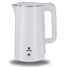 Maya Range 1.8L Cordless Electric Kettle, 2.2kW Fast Boil, Black Premium Plastic, Removable Anti-Scale Filter, Push Button Lid, Perfect Pour Spout,