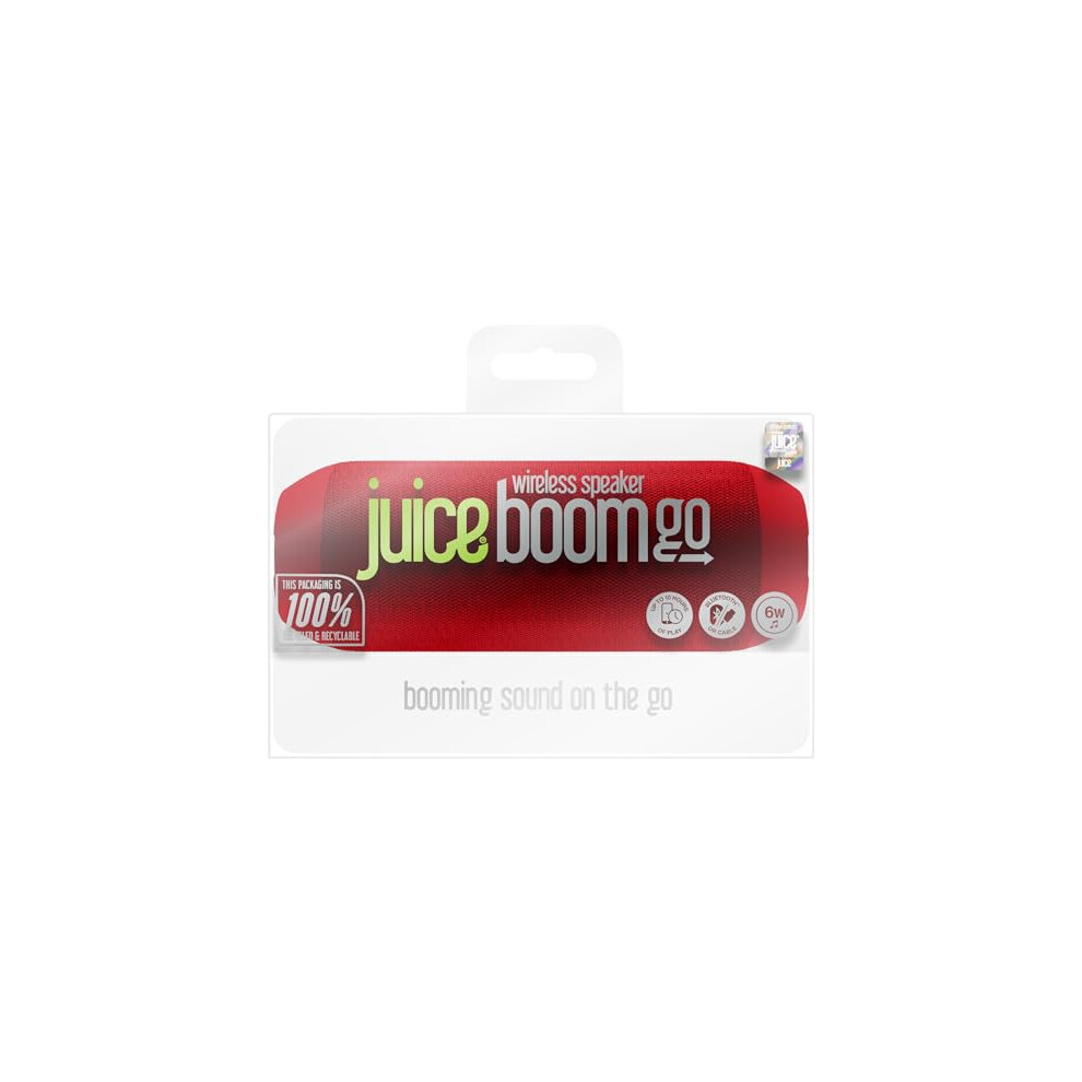 Juice BoomGO Bluetooth Speaker (Red) | 6W 360 Sound | 10H | IPX4 - Image 4