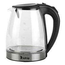 Glass Kettle,Electric Kettle, 2000W 1.8 Liter Glass Water Kettles with Blue LED Lighting, Fast Boil Quiet, Easy to Clean, Auto Shut-Off and Boil-Dry