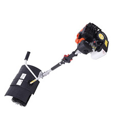 Petrol Power Sweeper Broom 52CC 2.3HP Gasoline Broom Brush Cleaner Hand Held Gas Engine Snow Cleaner Snow Blower Sweeper 1.7KW Air-Cooled