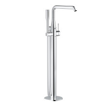 GROHE 23491001 Essence Floor-Mounted Bath Tap with Euphoria Cosmopolitan Stick Hand Shower (0/150/360 Degree and Adjustable Swivel Range and