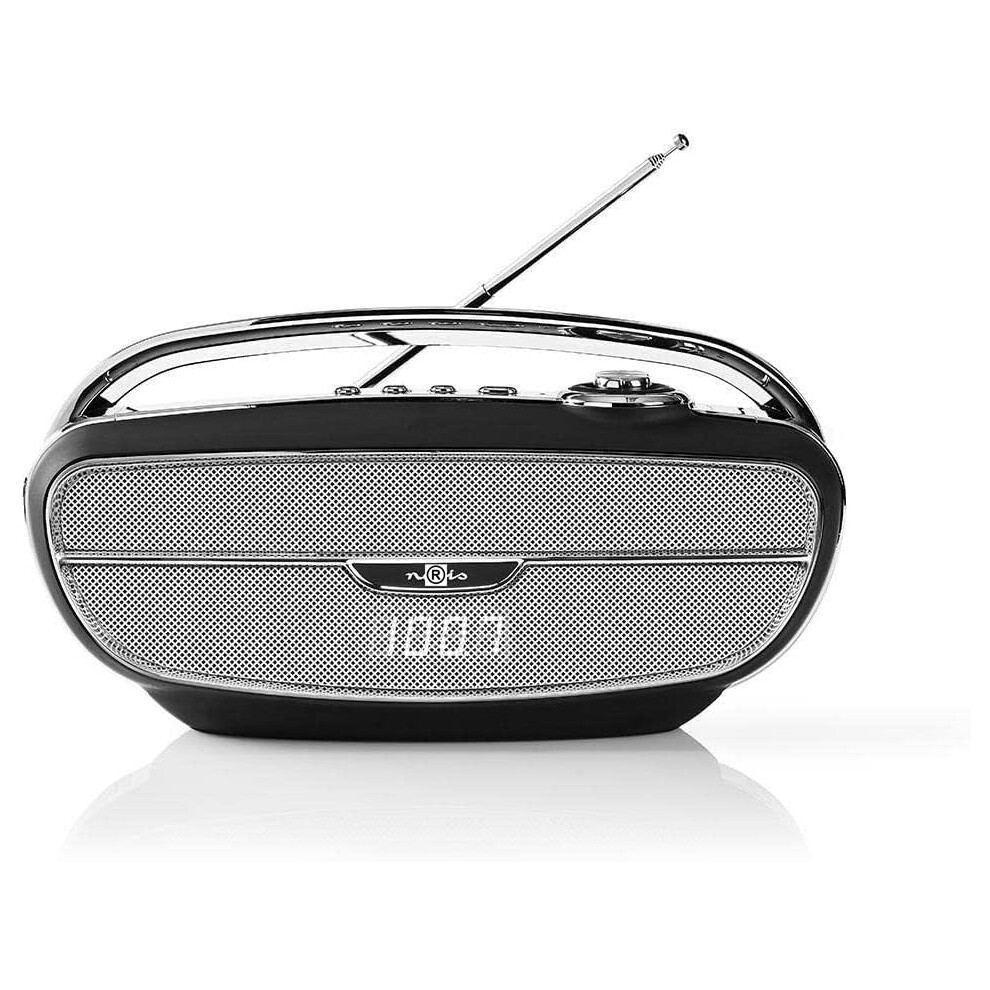 Retro Bluetooth Fm Radio | Hands Free Conference Speaker + Microphone For Calls | 7 Hours Playback | 60W Peak Power Output 3791941239204