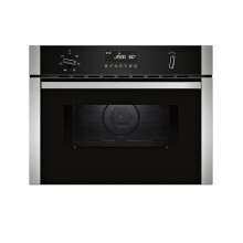NEFF, N50, C1AMG84N1B, 60cm Built-in Microwave Oven with Hotair, Easy Clean and LCD display in Stainless steel