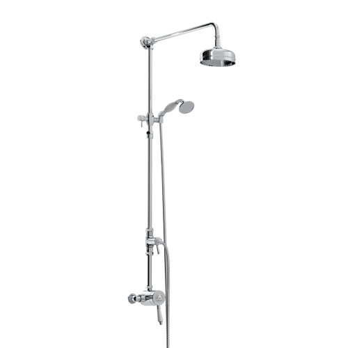 Bristan Bristan N2 SQSHXDIV C Exp Seq Chrome + RR 1901 Exposed Sequential Valve with Rigid Riser, Shower w/Kit