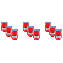 9 Pack Solar Stroboscoop met Bewegingssensor Alarm 129DB Geluidsbeveiliging Sirene IP65 Waterdicht voor Villa Farm Yard Garden