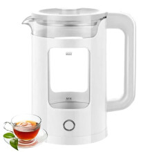 Electric Glass Kettle, 2L Fast Boil Quiet Kettle with Blue LED, Auto Shut-Off & Boil-Dry Protection, BPA-Free, 1500W, High Borosilicate Glass Tea