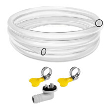 10ft Air Conditioner Drain Hose 3/5 Inch Portable AC Drain Hose Connector Universal Air Conditioner Drain Pipe Tool Kit