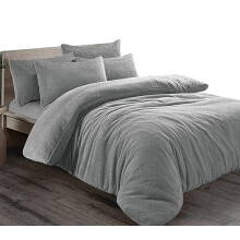 David & Amaya Teddy Fleece Sherpa Duvet Cover Set – Thermal Warm & Cosy Bedding with Pillowcase, Soft 100% Polyester Quilt Cover, Available in All